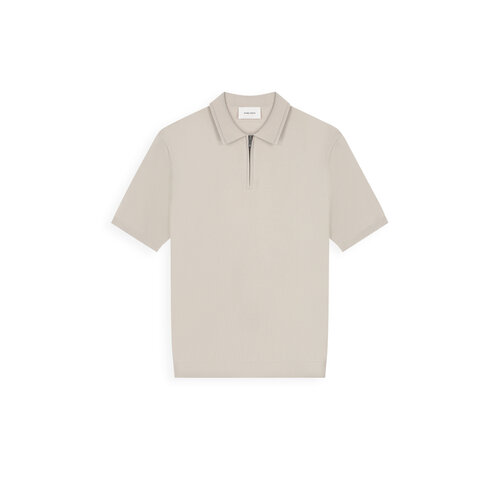 Pure Path Half-zip Flat Knit Polo Sand
