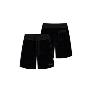 Pure Path Towel Bouclé Knitted Shorts Black