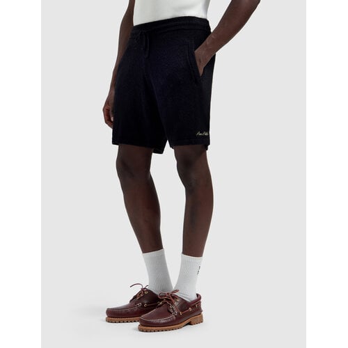 Pure Path Towel Bouclé Knitted Shorts Black