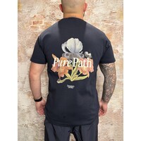 Trio of Flowers T-shirt Navy