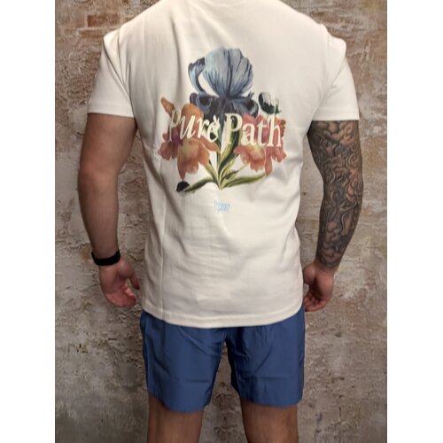 Pure Path Trio of Flowers T-shirt White