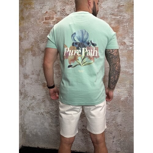 Pure Path Trio of Flowers T-shirt Mint