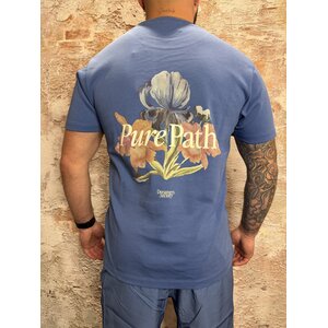 Pure Path Trio of Flowers T-shirt Blue