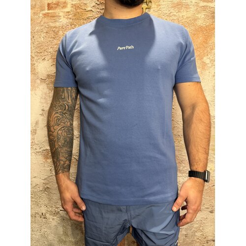 Pure Path Trio of Flowers T-shirt Blue