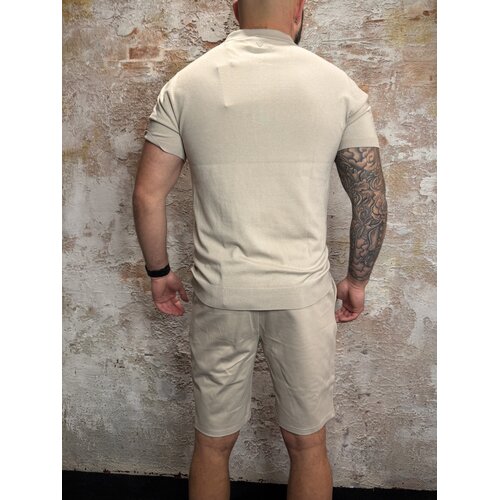 Pure Path Half-zip Flat Knit Polo Sand