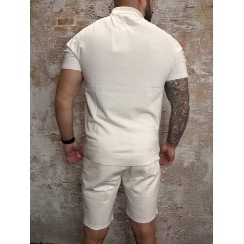 Pure Path Half-zip Flat Knit Polo OffWhite