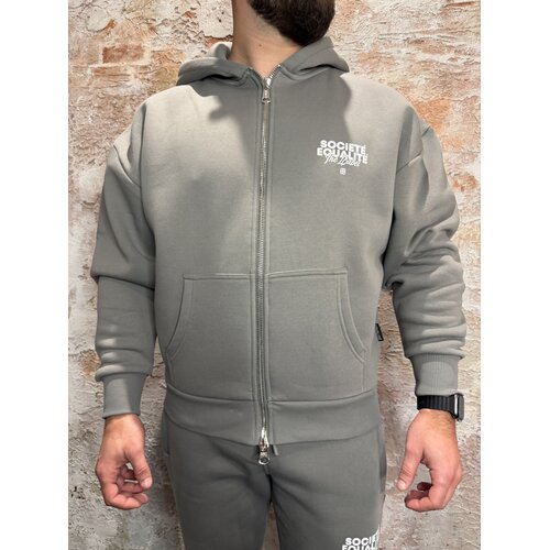 Equalité Societé 2.0 Full Zip Hoodie Grey