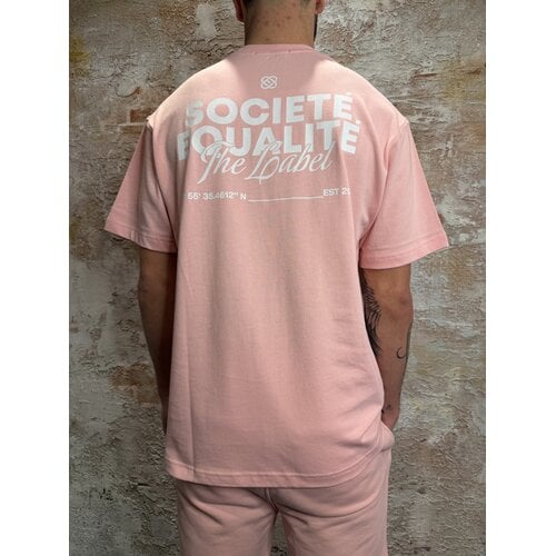 Equalité Societé 2.0 Oversized Tee Pink