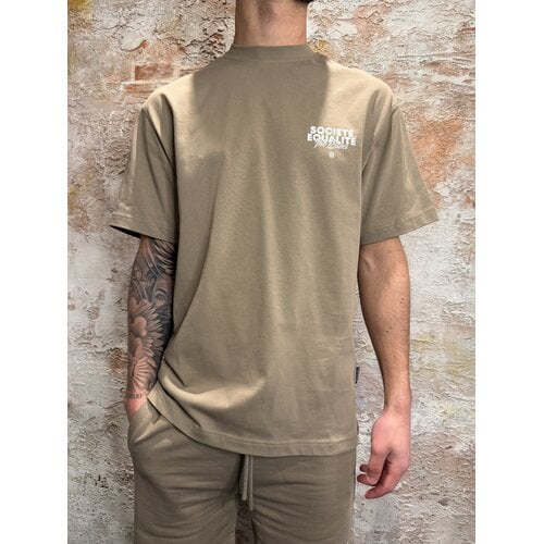 Equalité Societé 2.0 Oversized Tee Taupe