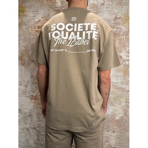 Equalité Societé 2.0 Oversized Tee Taupe