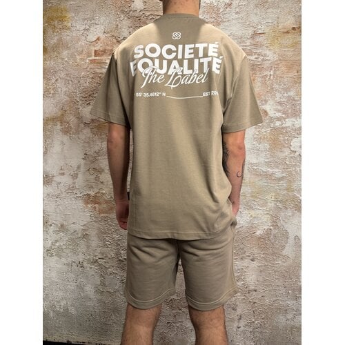 Equalité Societé 2.0 Oversized Tee Taupe