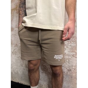 Equalité Societé 2.0 Oversized Short Taupe