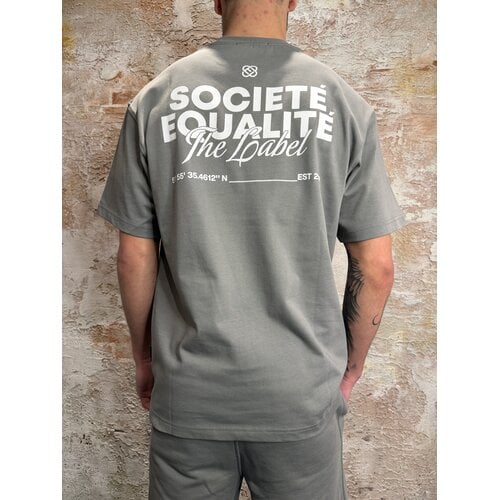 Equalité Societé 2.0 Oversized Tee Grey W