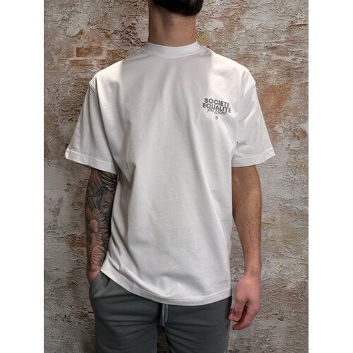 Equalité Societé 2.0 Oversized Tee Off White Grey