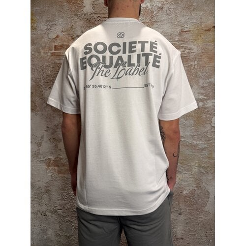 Equalité Societé 2.0 Oversized Tee Off White Grey