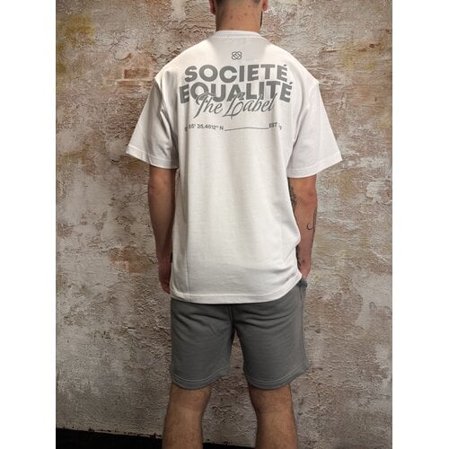 Equalité Societé 2.0 Oversized Tee Off White Grey