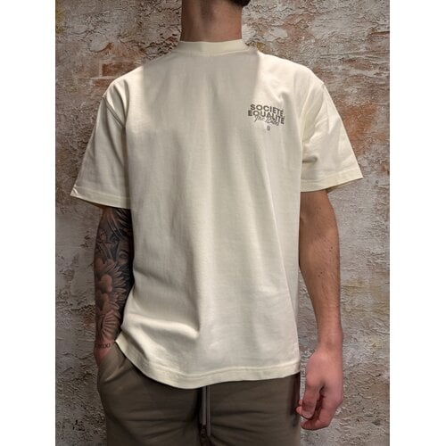 Equalité Societé 2.0 Oversized Tee Off Taupe