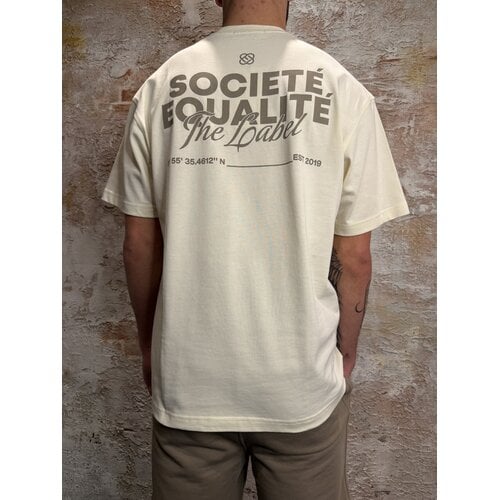 Equalité Societé 2.0 Oversized Tee Off Taupe