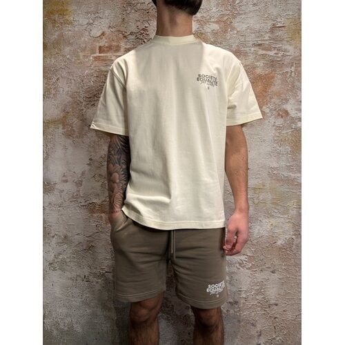 Equalité Societé 2.0 Oversized Tee Off Taupe