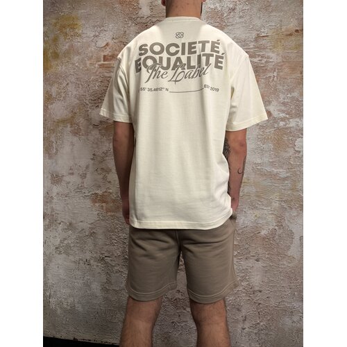 Equalité Societé 2.0 Oversized Tee Off Taupe