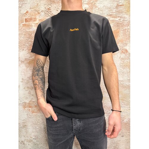 Pure Path Bold Emblem T-shirt Black Orange