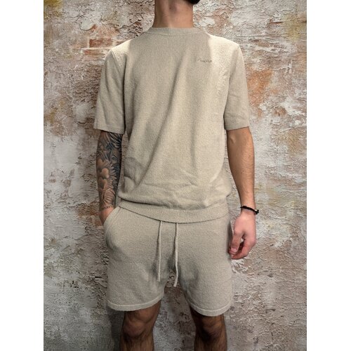 Pure Path Towel Bouclé Knitted Shorts Sand