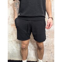 Towel Bouclé Knitted Shorts Black