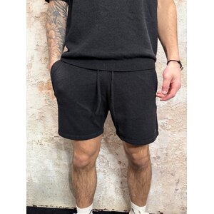 Pure Path Towel Bouclé Knitted Shorts Black