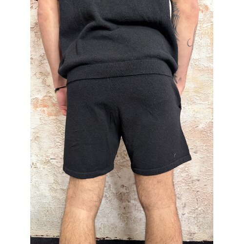 Pure Path Towel Bouclé Knitted Shorts Black