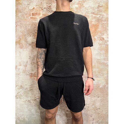 Pure Path Towel Bouclé Knitted Shorts Black