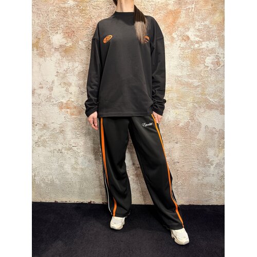 Equalité Oversized Trackpants Black Orange