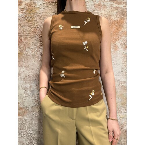 Josh V Swanny Halter Top Brown