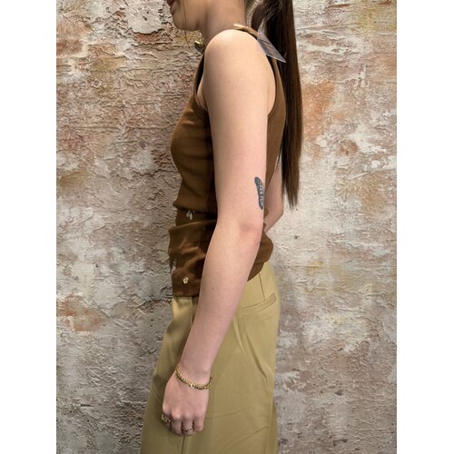 Josh V Swanny Halter Top Brown