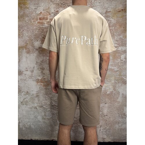 Pure Path Fundamental Logo T-shirt Sand