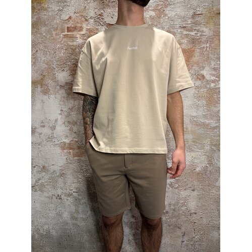 Pure Path Fundamental Logo T-shirt Sand