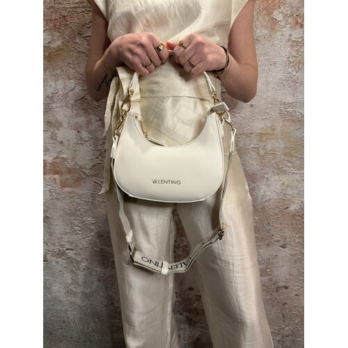 Valentino by Mario Valentino Zero Hobo Bag Bianco