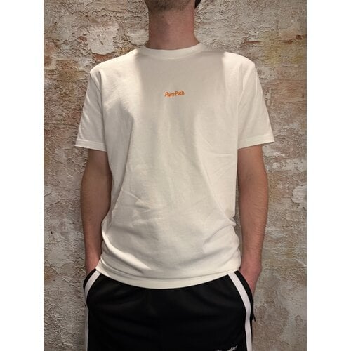 Pure Path Bold Emblem T-shirt White Orange