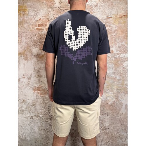Pure Path Pixel Flower T-shirt Dark Navy
