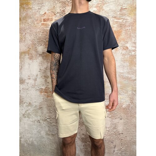 Pure Path Pixel Flower T-shirt Dark Navy