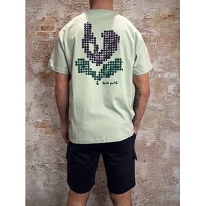 Pure Path Pixel Flower T-shirt Light Green