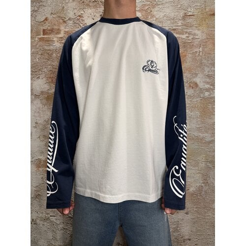 Equalité Equalité Jett Raglan Longsleeve White Navy