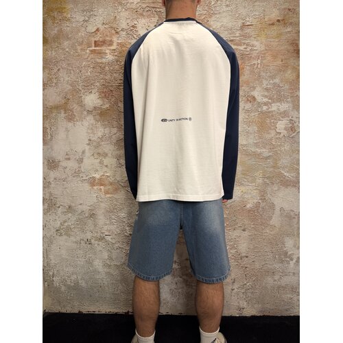 Equalité Equalité Jett Raglan Longsleeve White Navy