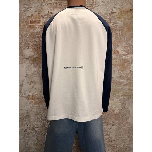 Equalité Equalité Jett Raglan Longsleeve White Navy