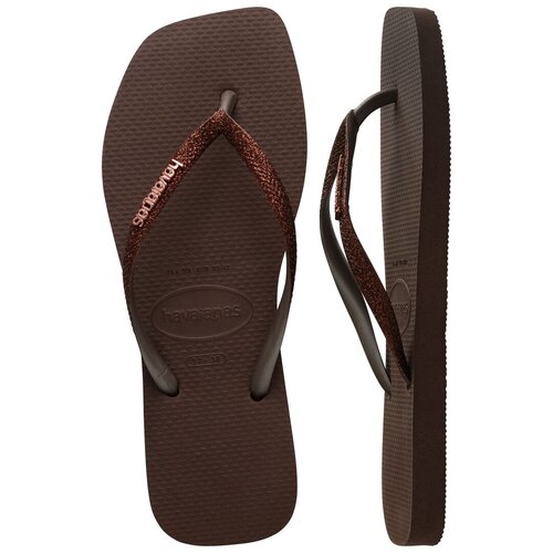 Havaianas Slim Glitter Dark Brown Havaianas Slim Glitter Dark Brown