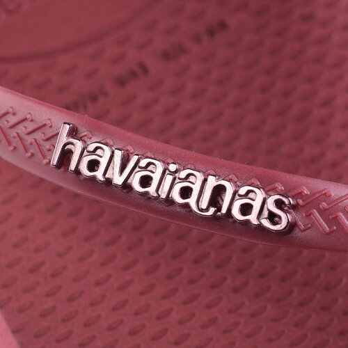 Havaianas Slim Logo Metallic Amaranth