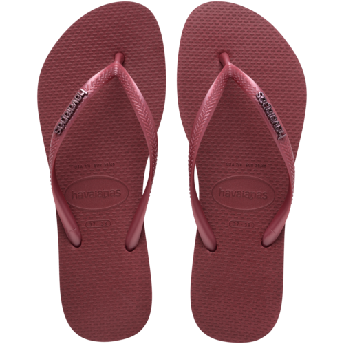 Havaianas Slim Logo Metallic Amaranth