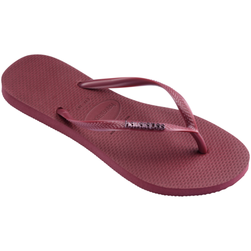 Havaianas Slim Logo Metallic Amaranth