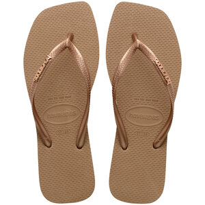 Havaianas Slim Logo Metallic Rose
