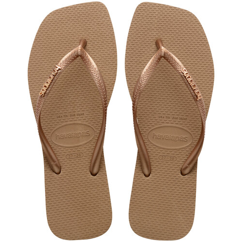 Havaianas Slim Logo Metallic Rose
