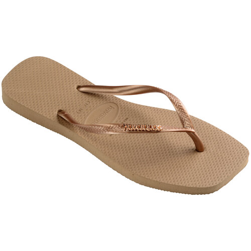 Havaianas Slim Logo Metallic Rose